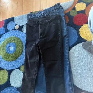 L.L. Bean Women's Straight Leg Jeans - Black and 3 Blue